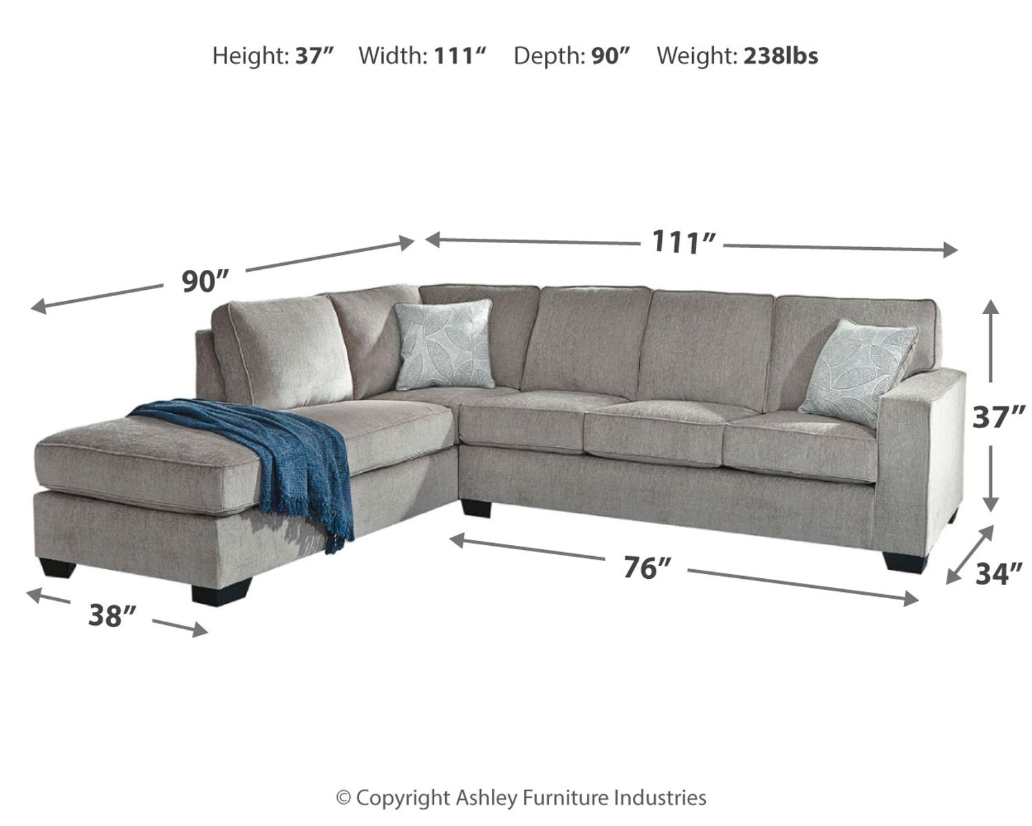 Altari - Sectional With Chaise - Image 7