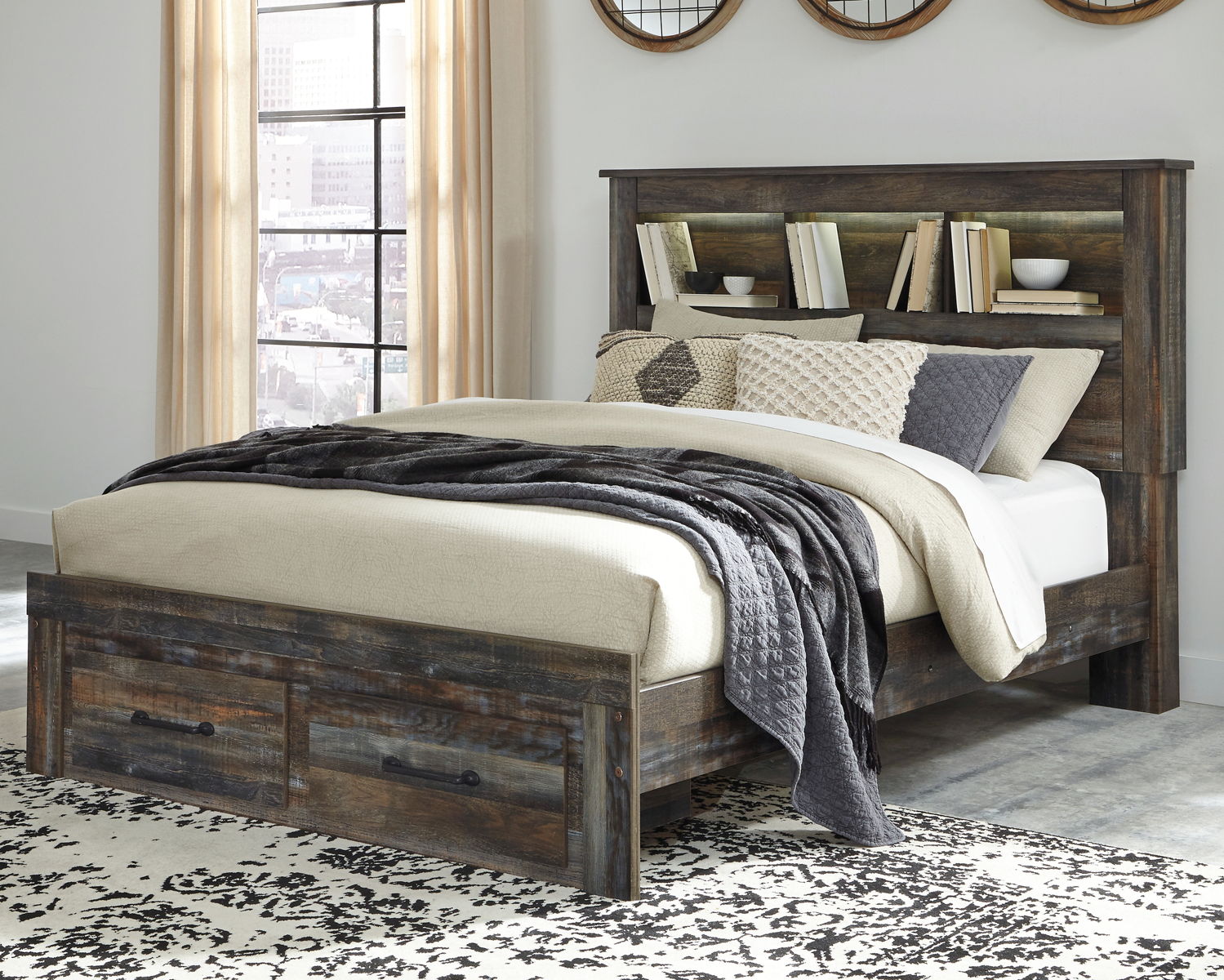 Drystan - Panel Bookcase Bed - Image 6