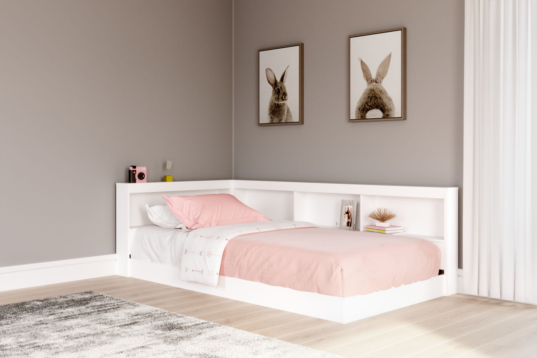 Piperton - Bookcase Storage Bed - Image 4
