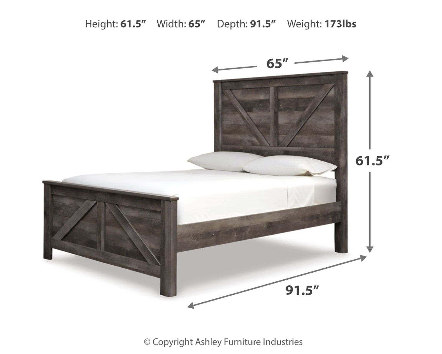 Wynnlow - Crossbuck Panel Bed - Image 10