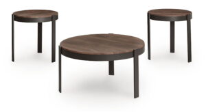 Horizon Hills - Occasional Table Set (Set of 3) - Brown / Black