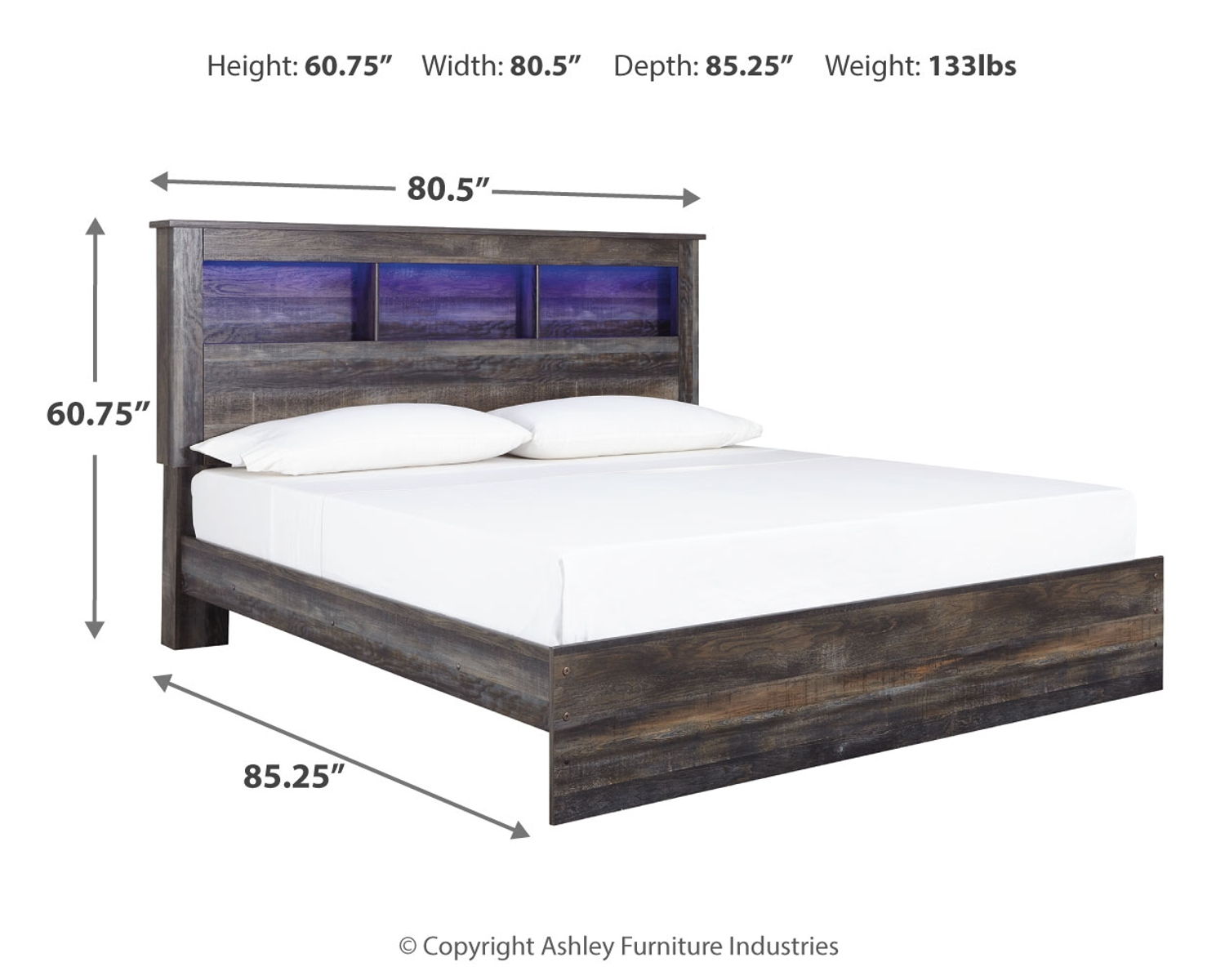Drystan - Panel Bookcase Bed - Image 16