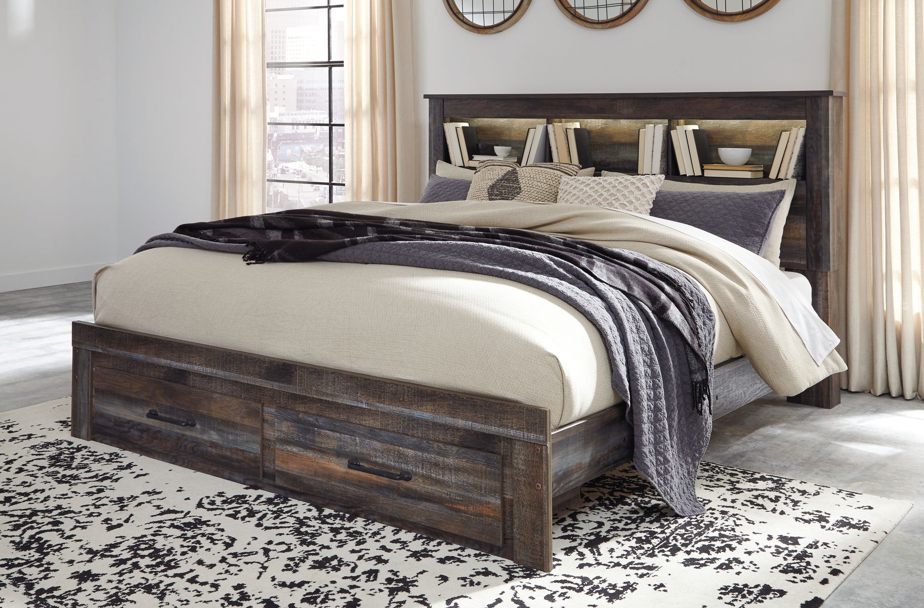 Drystan - Panel Bookcase Bed - Image 32
