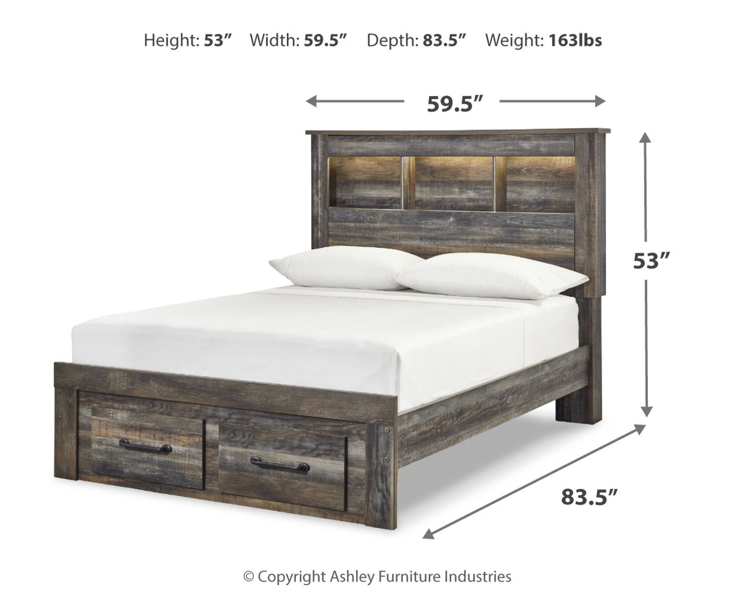 Drystan - Panel Bookcase Bed - Image 23