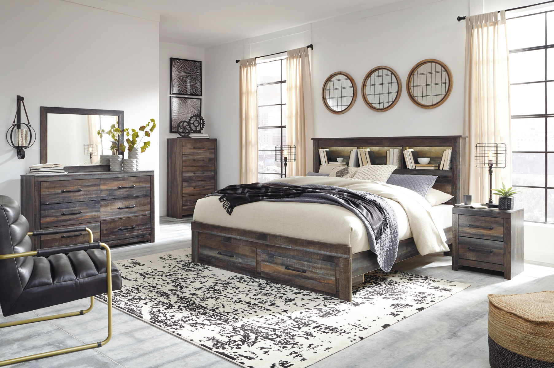 Drystan - Panel Bookcase Bed - Image 9