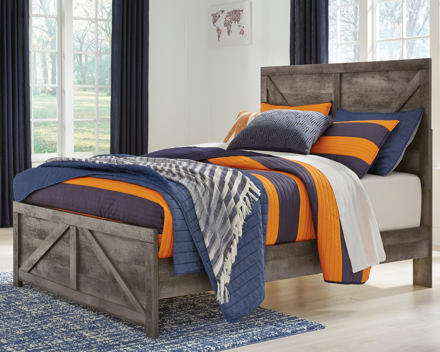 Wynnlow - Crossbuck Panel Bed - Image 5
