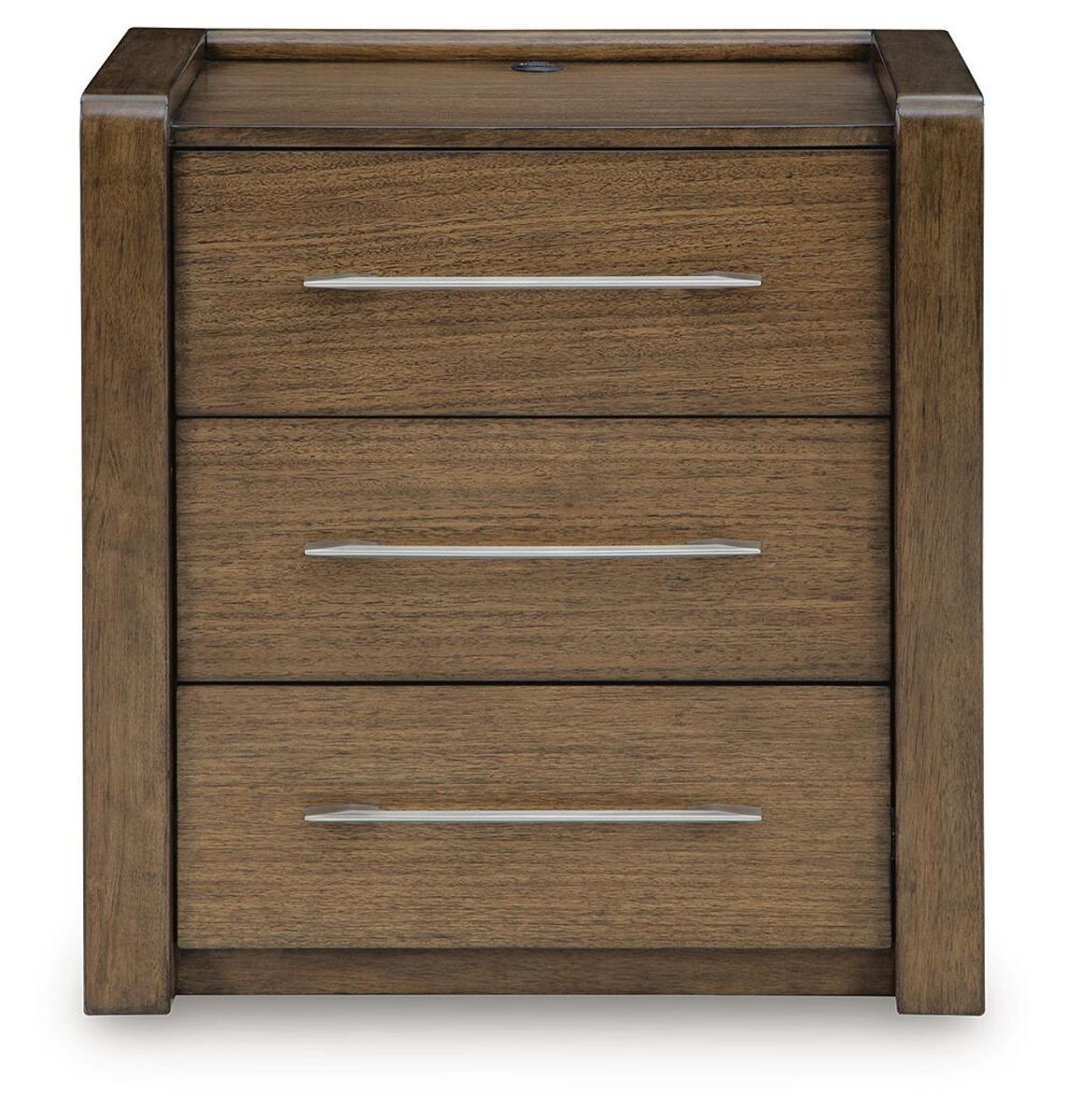 Marxmore - Three Drawer Night Stand - Brown - Image 4