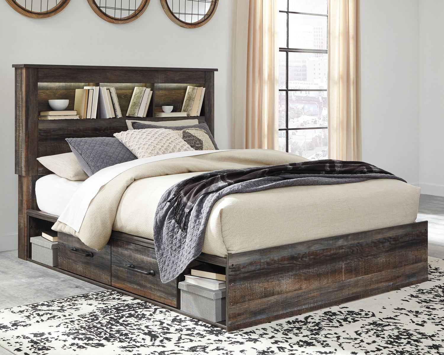 Drystan - Panel Bookcase Bed - Image 15