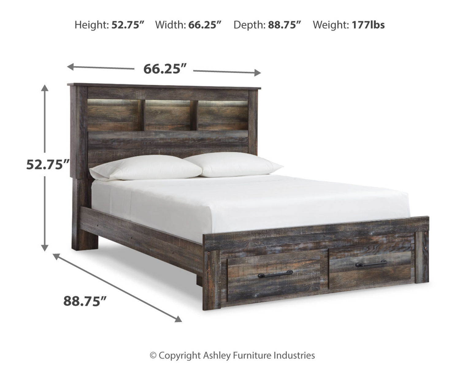 Drystan - Panel Bookcase Bed - Image 26