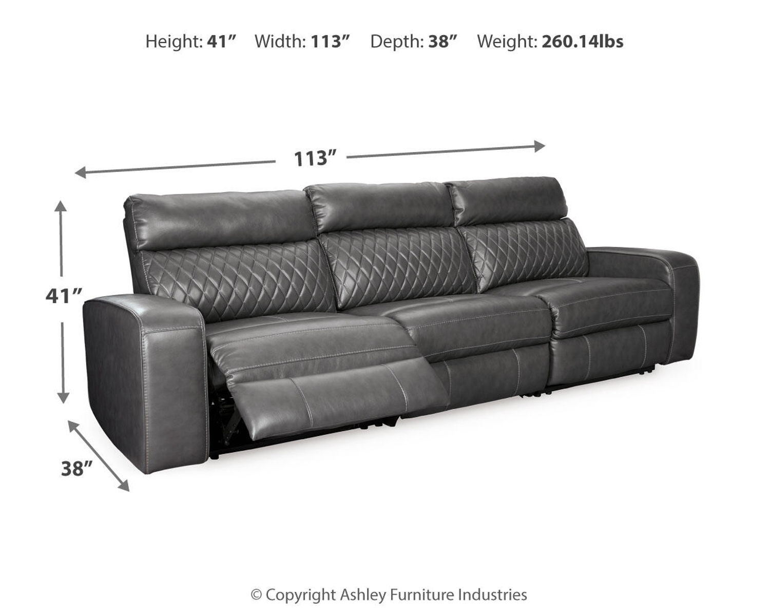Samperstone - Power Reclining Sectional - Image 11