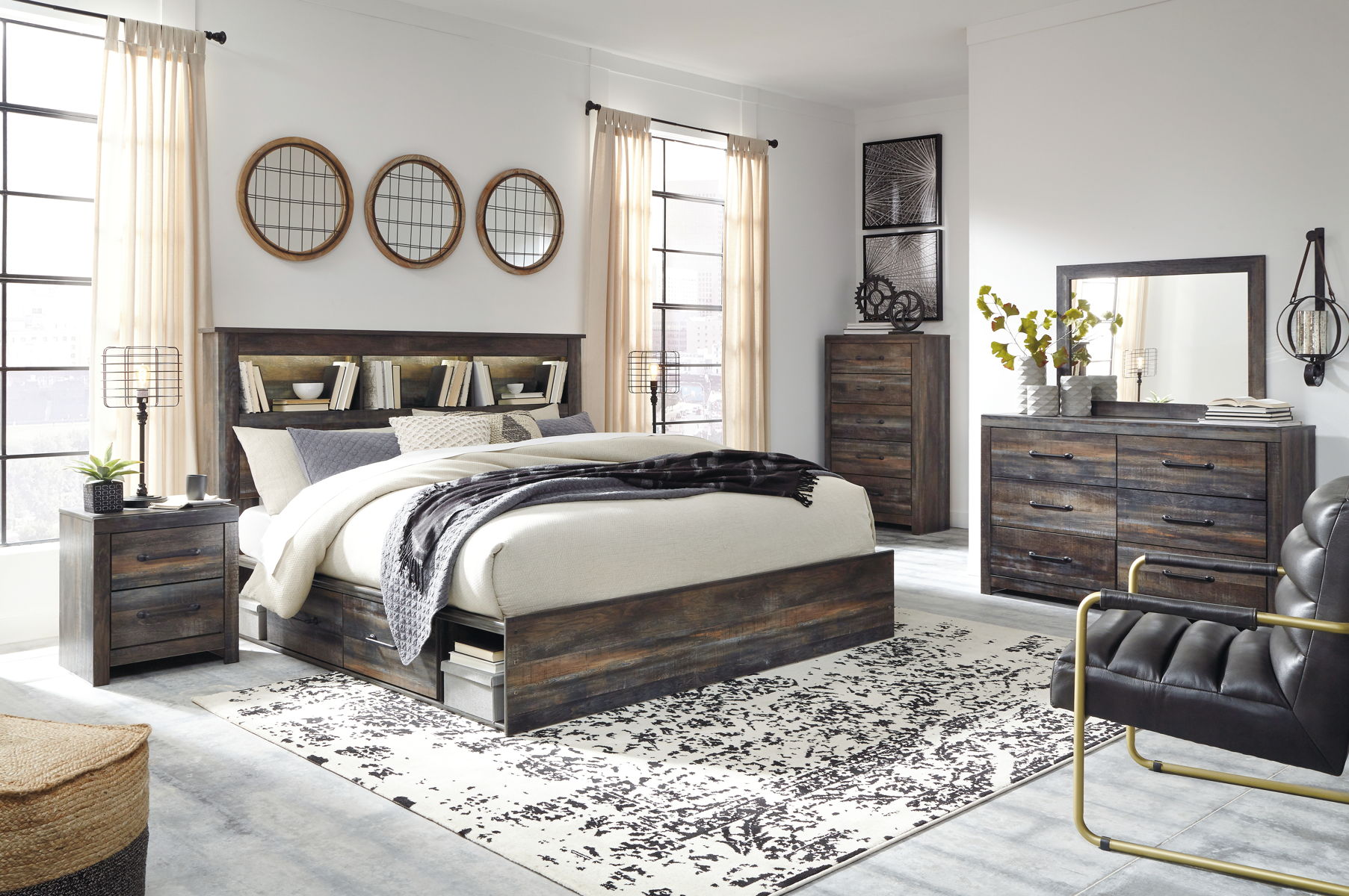 Drystan - Panel Bookcase Bed - Image 8