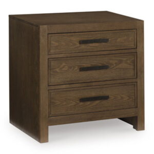 Ticanter - Three Drawer Night Stand - Brown