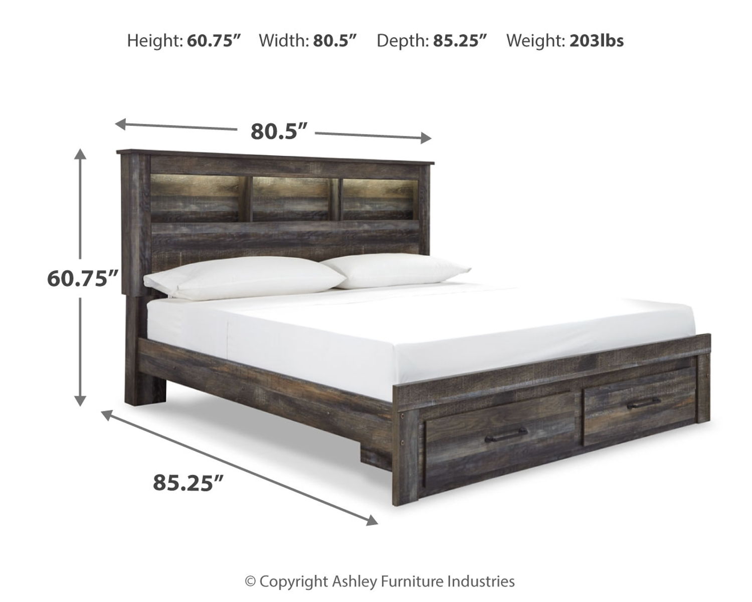 Drystan - Panel Bookcase Bed - Image 31