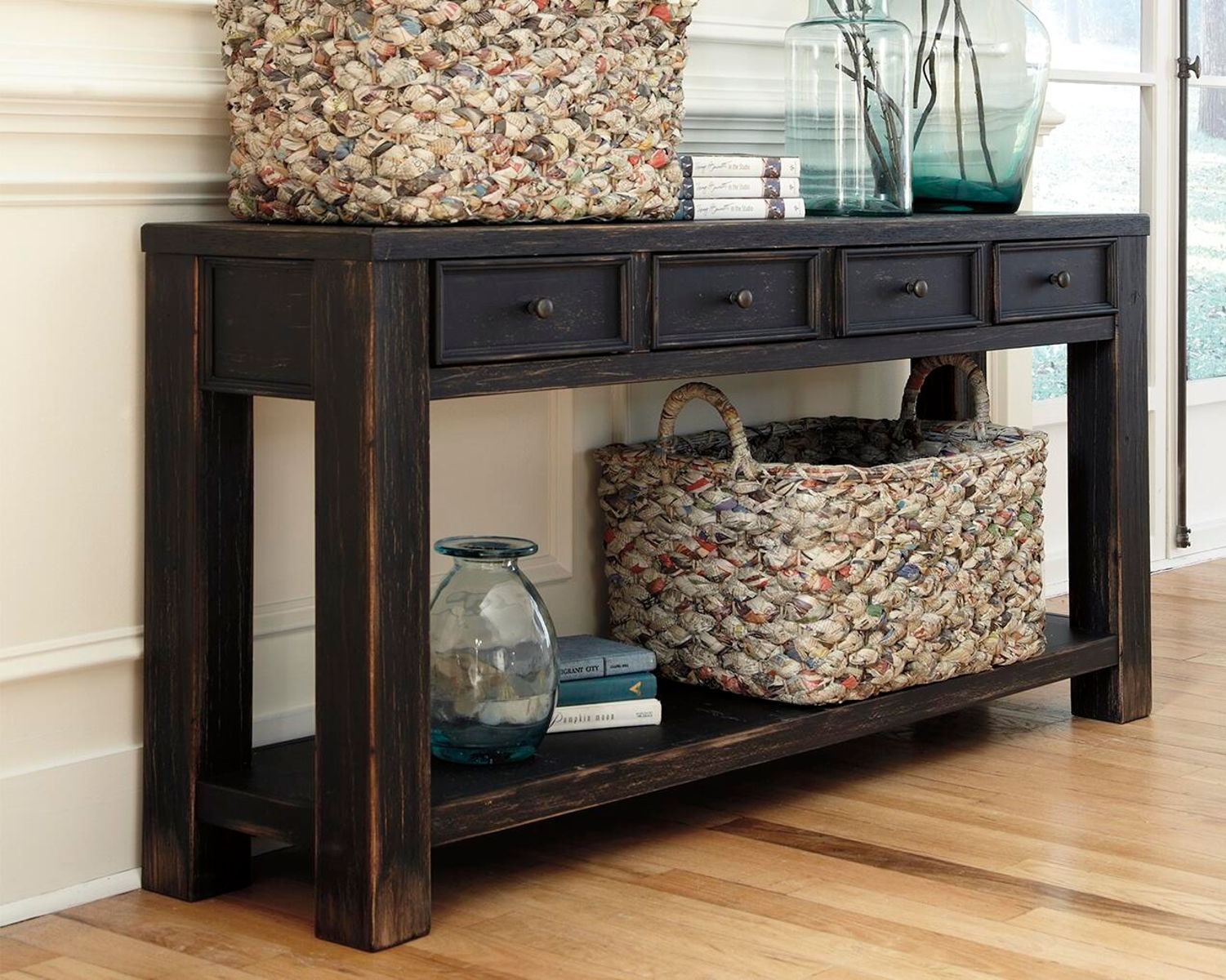 Gavelston - Sofa Table - Black - Image 4