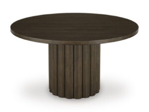 Radkin - Round Dining Room Table - Burnished Brown