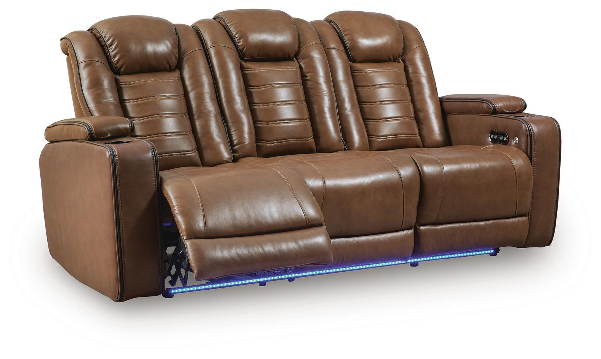 Gruaro - Power Reclining Sofa With Adjustable Headrest - Amber - Image 4