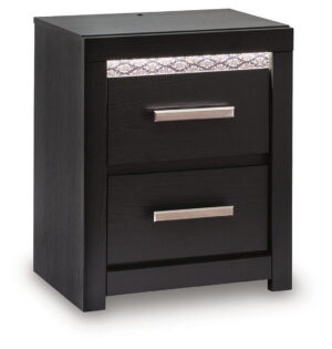 Shoralli - Two Drawer Night Stand - Black