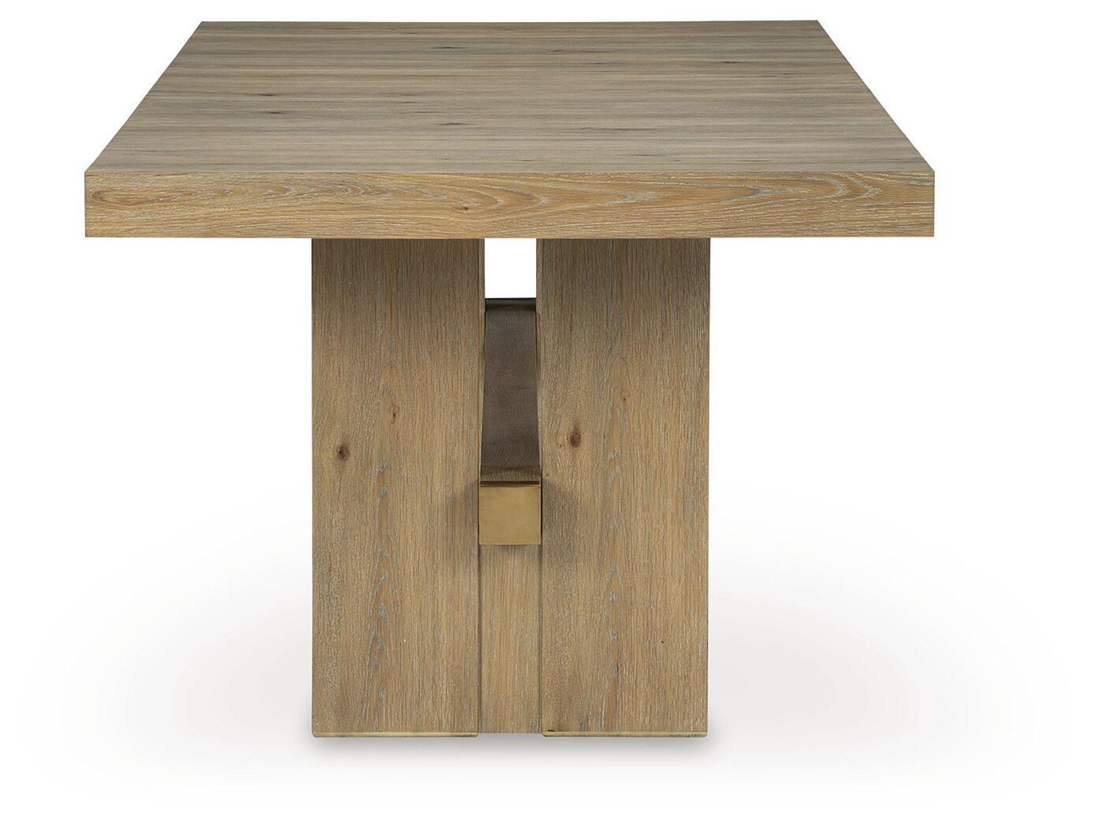 Lasinger - Rectangular Dining Room Extension Table - Light Brown - Image 2