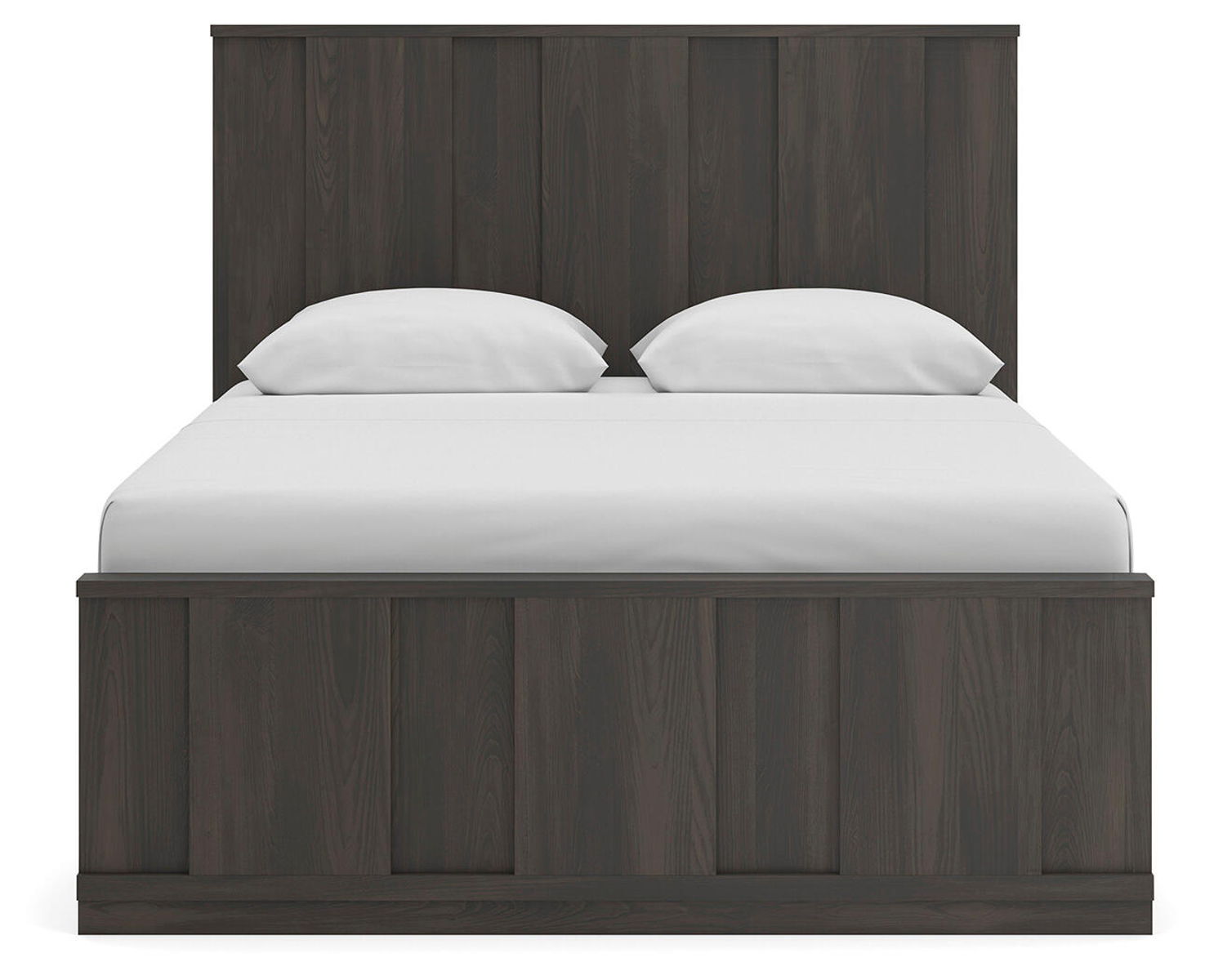 Shaehartin - Queen Panel Platform Bed - Dark Brown - Image 2