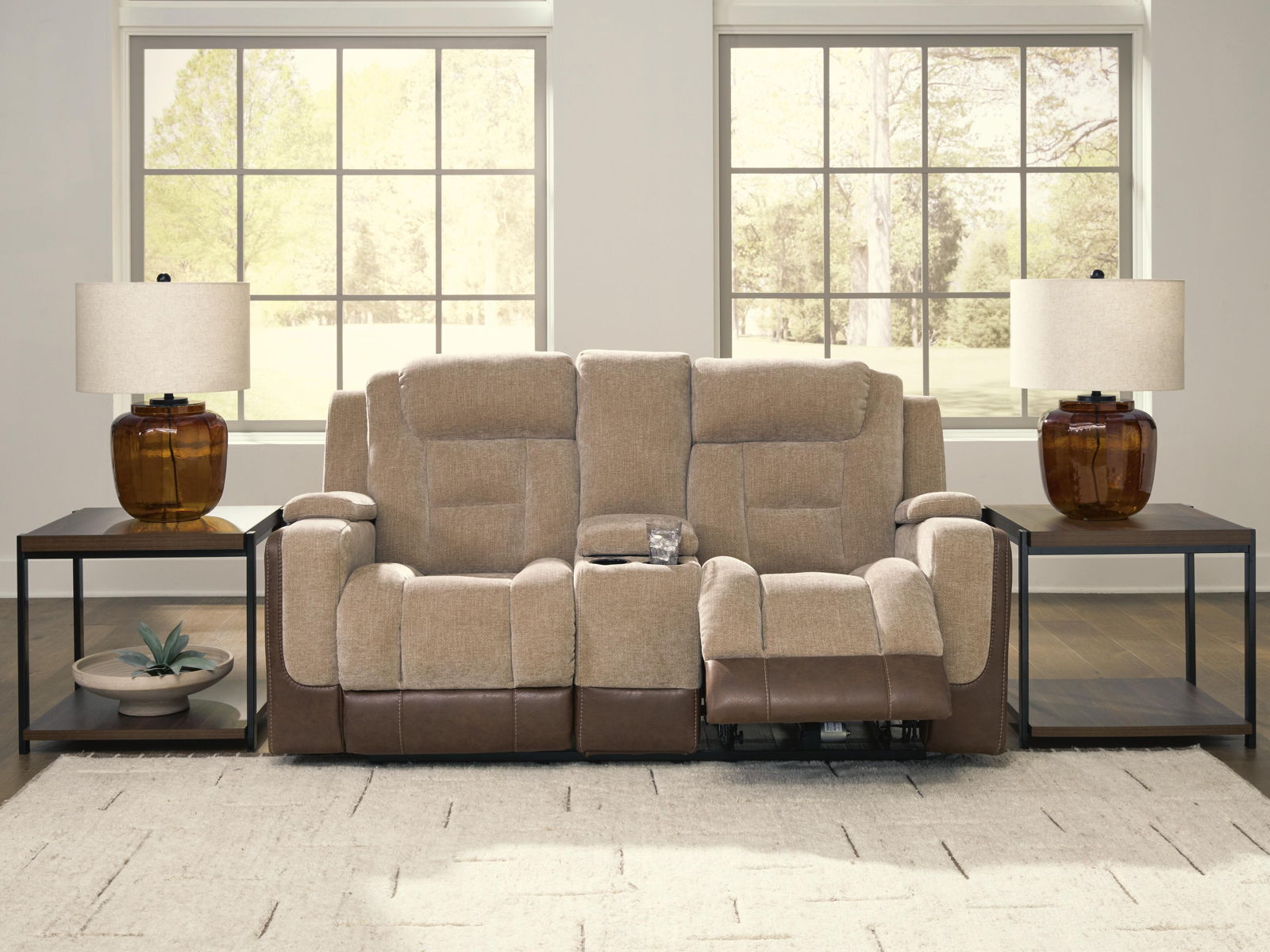 Mixed Motion - Power Reclining Loveseat With Console / Adjustable Headrest - Image 6