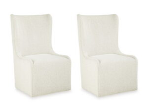 Radkin - Dining Upholstered Wingback Side Chair (Set of 2) - Off White