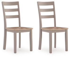 Harperfeld - Dining Room Side Chair (Set of 2) - Natural / Gray