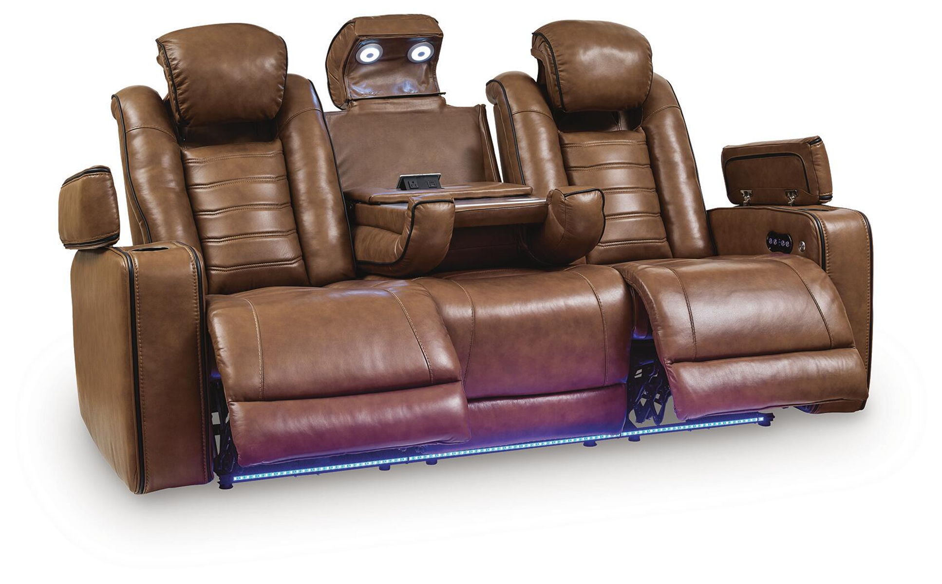 Gruaro - Power Reclining Sofa With Adjustable Headrest - Amber - Image 3