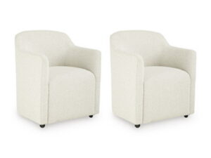 Radkin - Dining Upholstered Arm Chair (Set of 2) - Off White