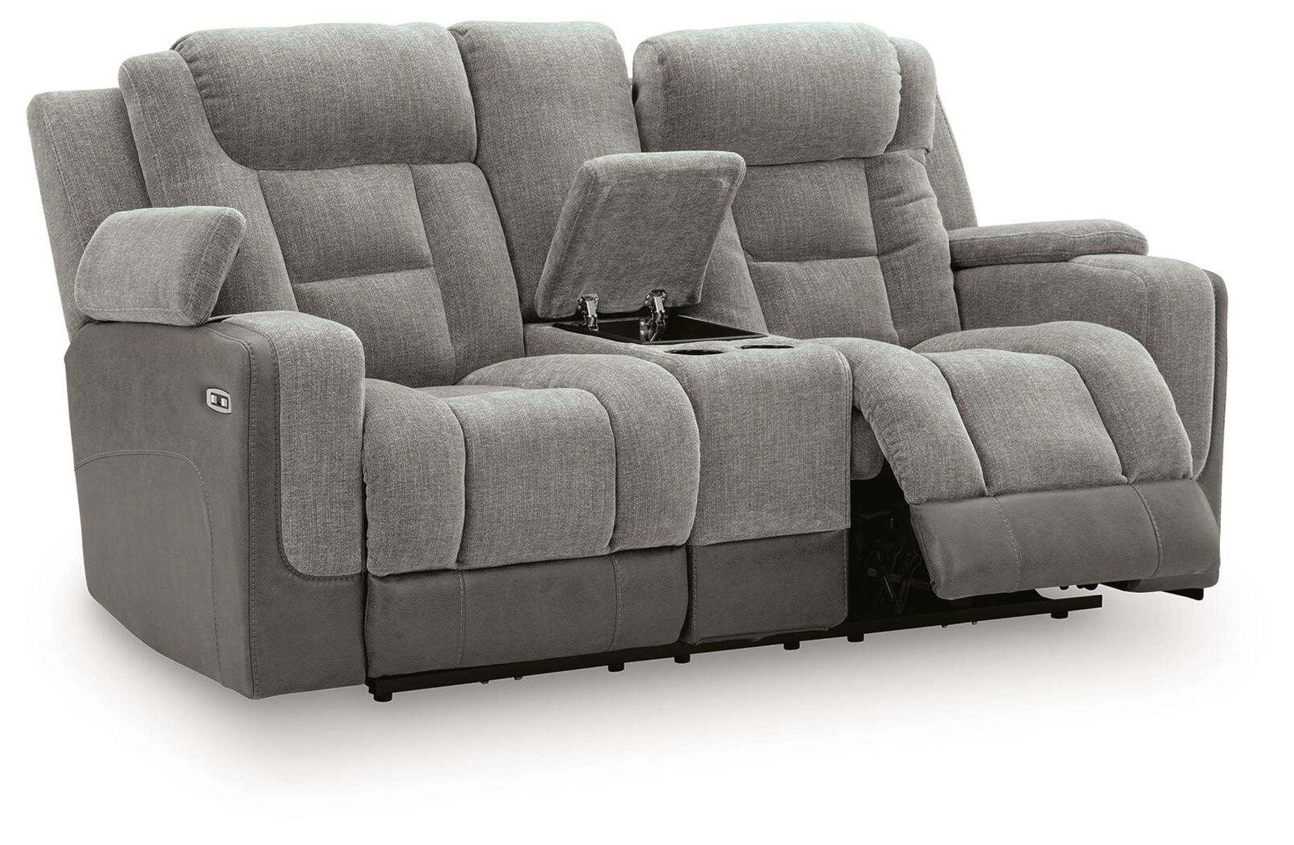 Mixed Motion - Power Reclining Loveseat With Console / Adjustable Headrest - Image 5