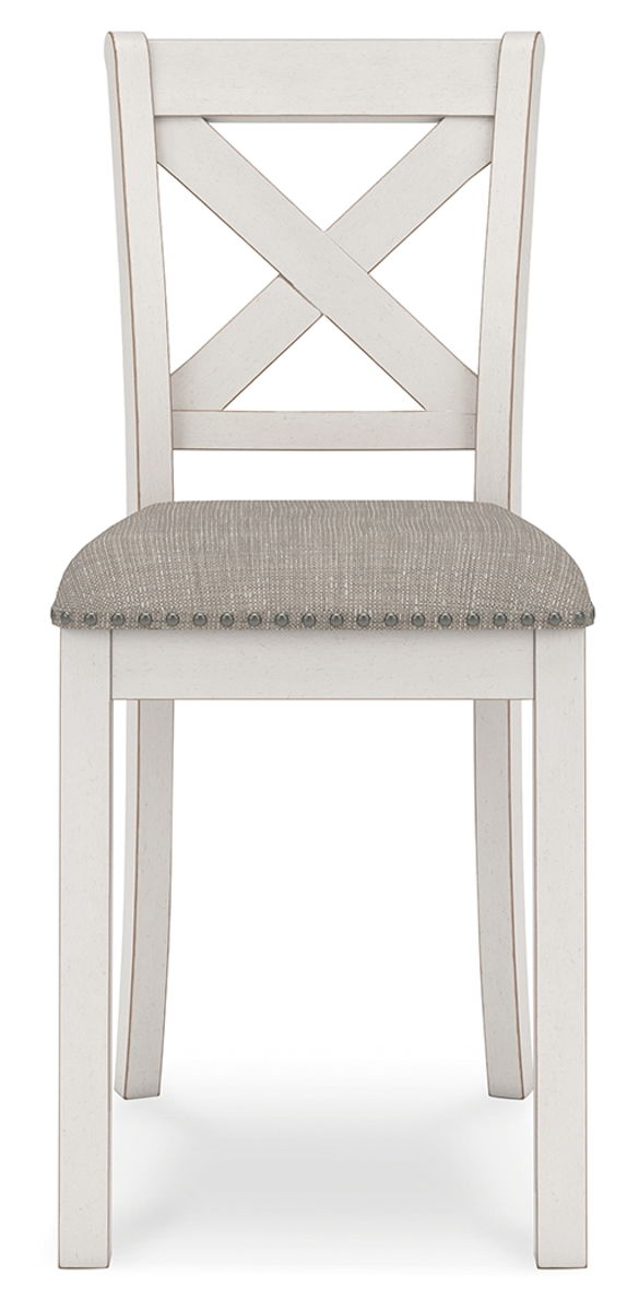 Robbinsdale - Upholstered Barstool (Set of 2) - Antique White - Image 4