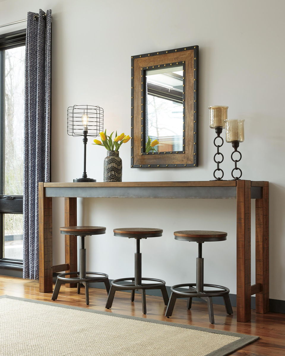 Torjin - Long Counter Table - Dark Brown - Image 4