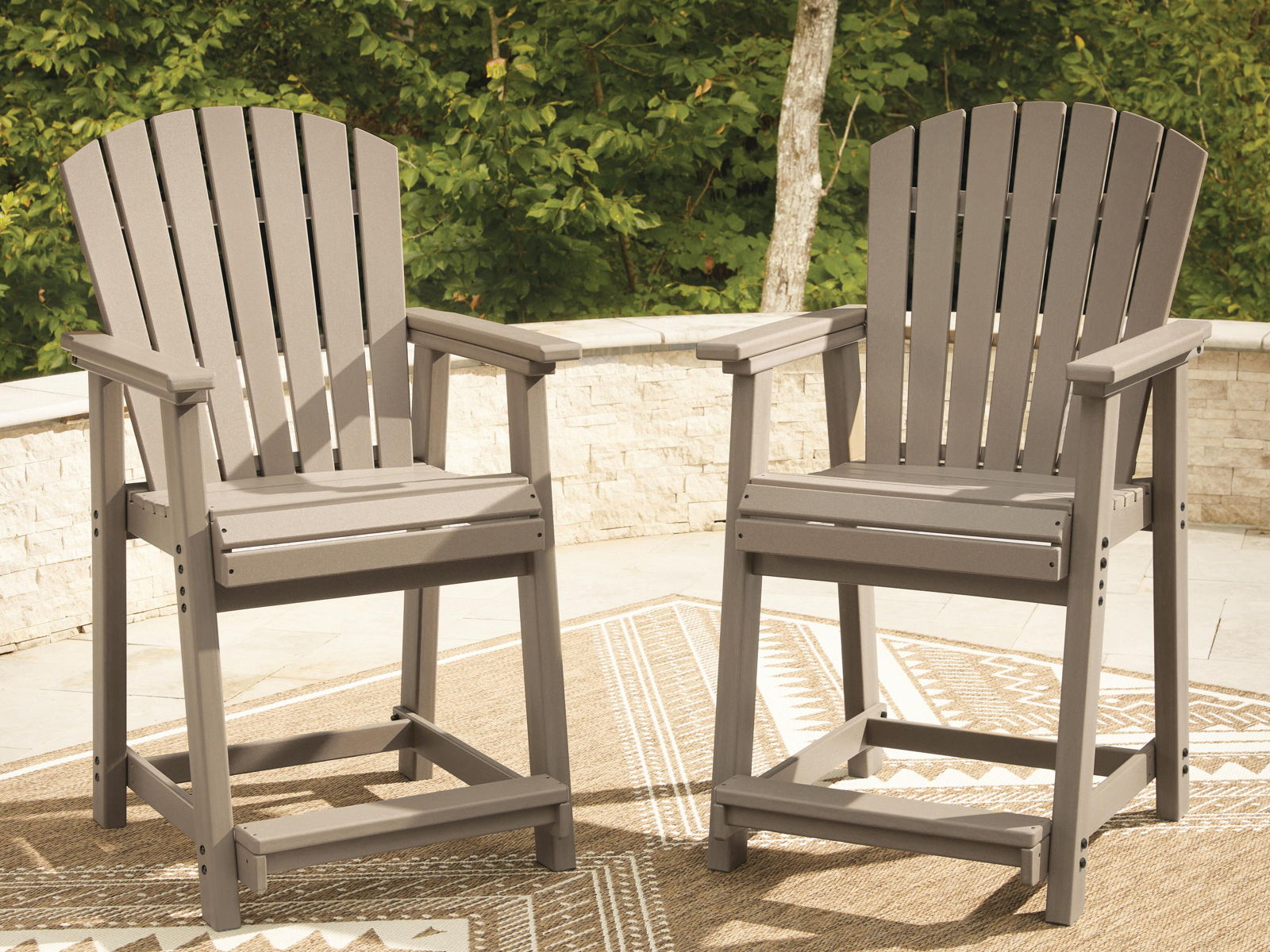 Seacliff Beach - Barstool (Set of 2) - Medium Brown - Image 4