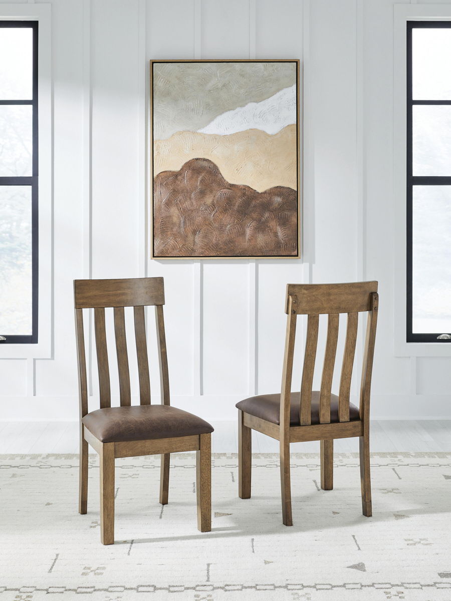 Urbinforte - Dining Upholstered Side Chair (Set of 2) - Light Brown - Image 4