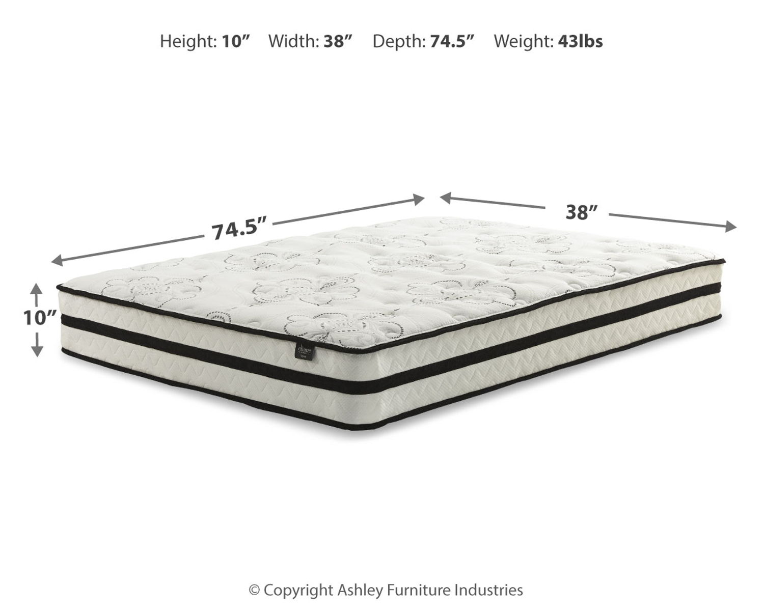 Chime 10 Inch Hybrid - Medium Hybrid Mattress - Image 11