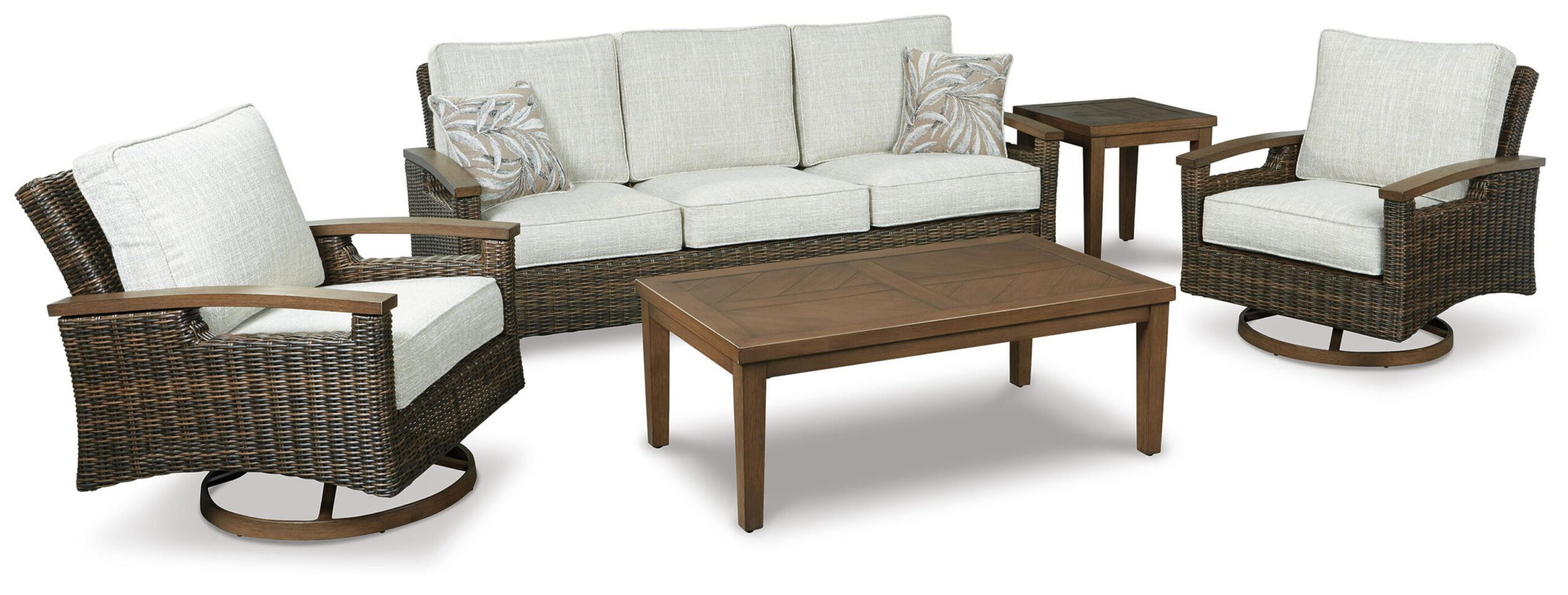 Paradise Trail - Sofa with Cushion - Medium Brown - Image 4