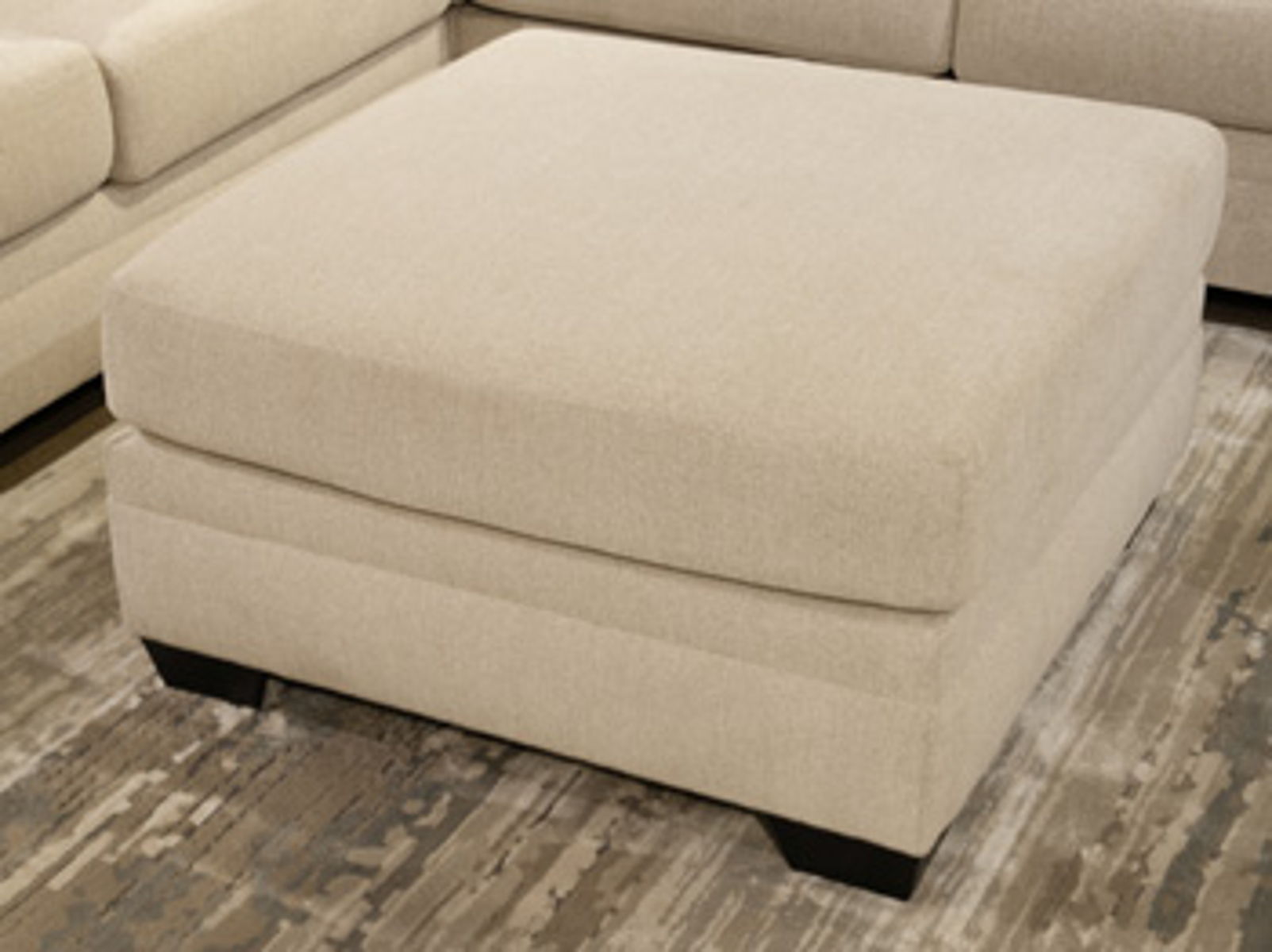 Mandi Point - Oversized Accent Ottoman - Marble