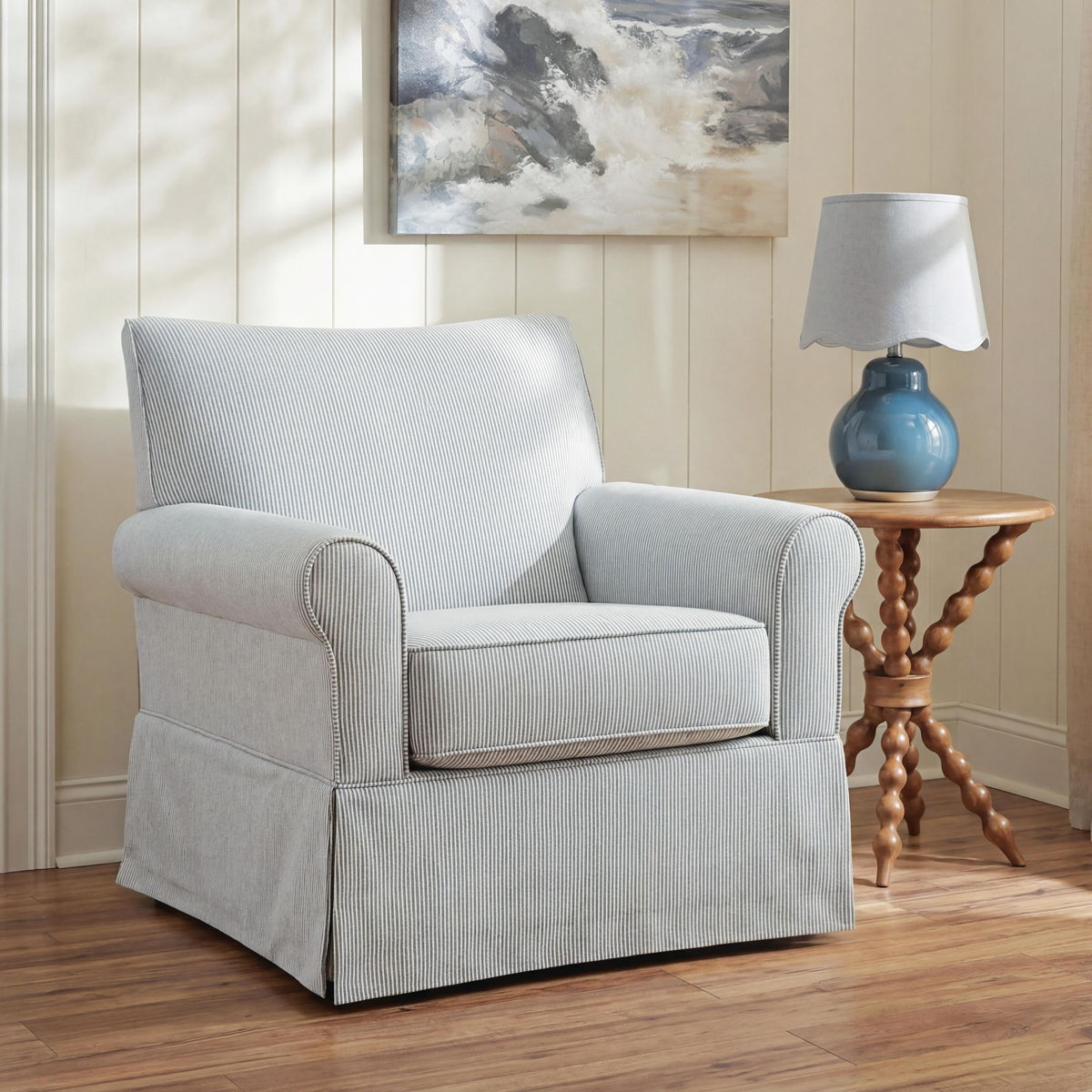 Searcy - Swivel Glider Accent Chair - Image 3