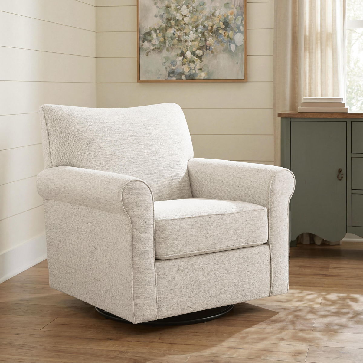 Renley - Swivel Glider Accent Chair - Image 3