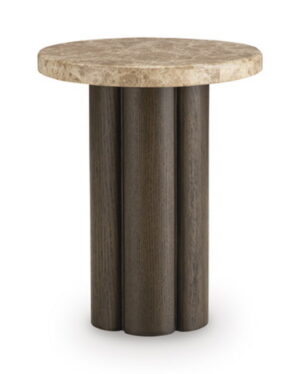 Darimore - Chair Side End Table - Burnished Brown