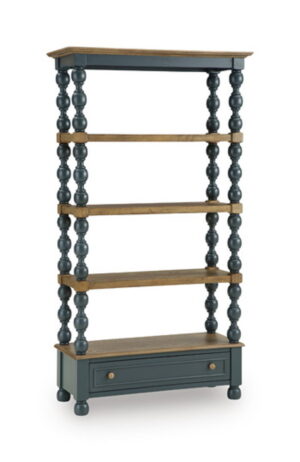 Finnworth - Bookcase - Blue / Brown