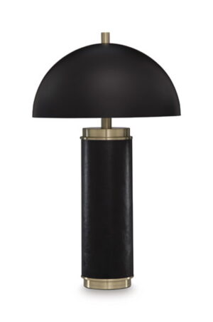 Lemland - Metal Table Lamp - Black / Gold Finish