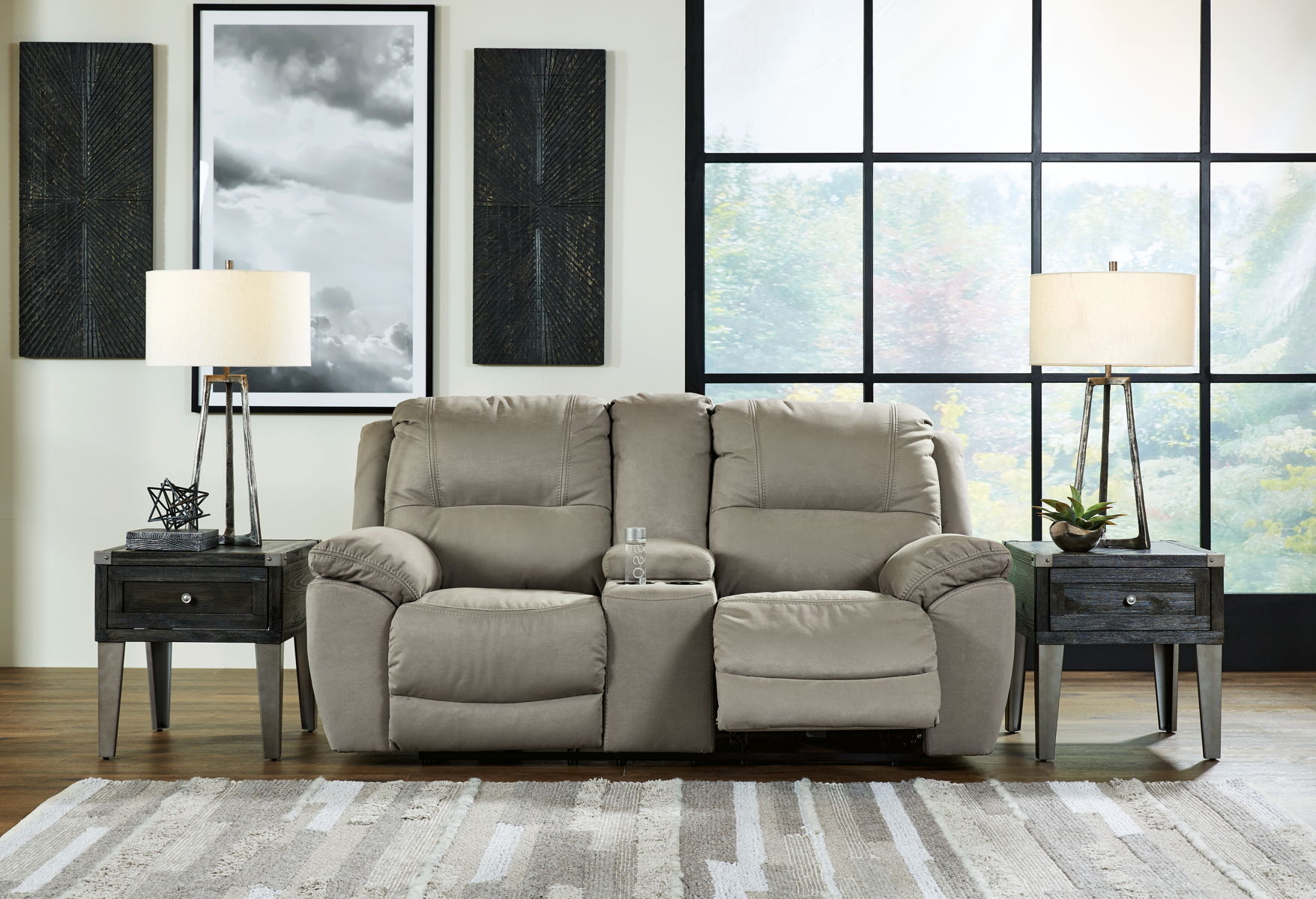 Next-Gen Gaucho - 2 Pc. - Reclining Sofa, Loveseat - Putty - Image 4