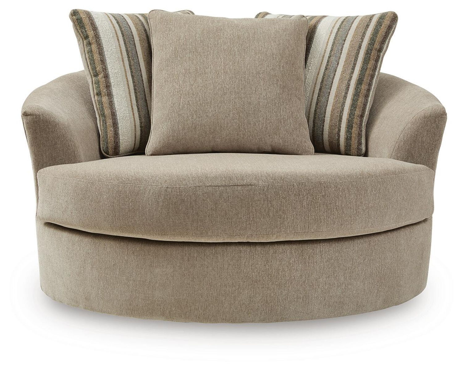 Linenhause - Oversized Swivel Accent Chair - Dune - Image 3
