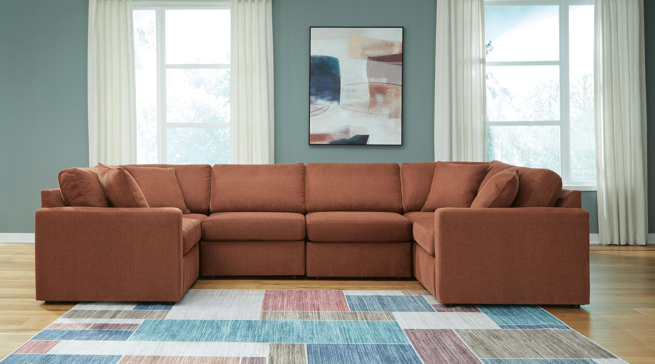 Modmax - U-Shaped Sectional - Spice - Image 2