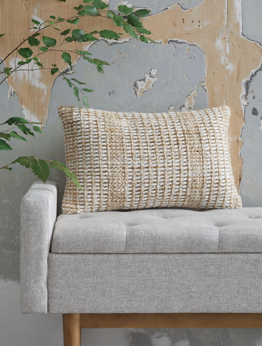 Hathby - Pillow (Set of 4) - Tan / White - Image 2