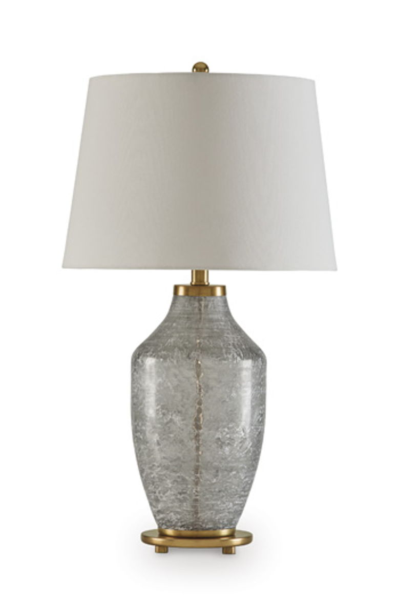 Abbriel - Glass Table Lamp - Antique Green