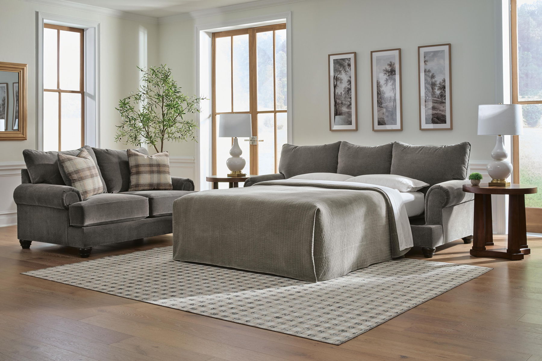 Tallow Creek - Queen Sofa Sleeper - Shadow - Image 3