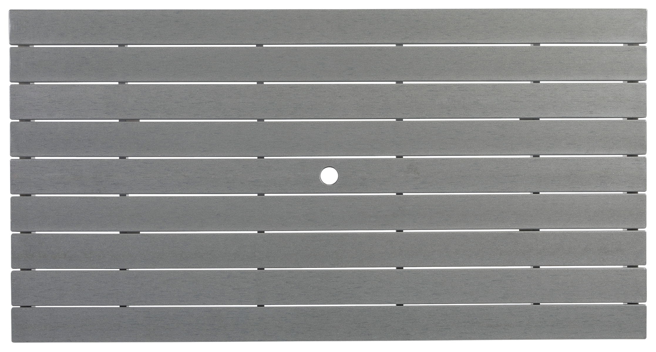 Transville - RECT COUNTER TABLE W/Umb OPT - Gray / White - Image 4