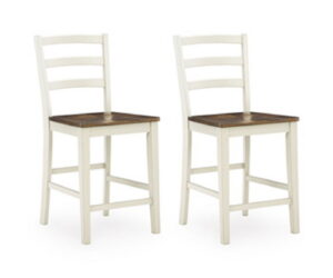 Brinfern - Barstool (Set of 2) - Brown / Antique White
