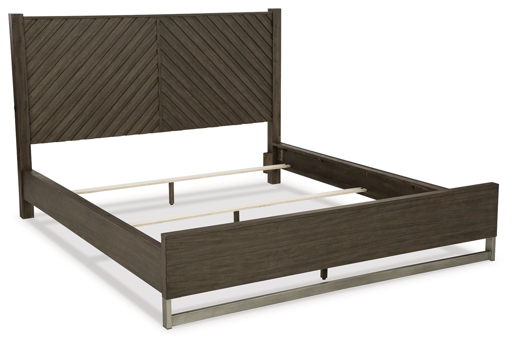 Arkenton - King Panel Bed - Grayish Brown - Image 4